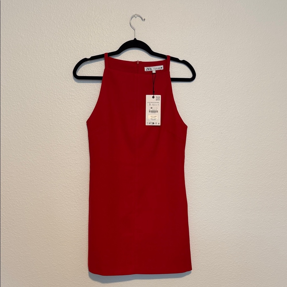 Zara Red Shift Dress